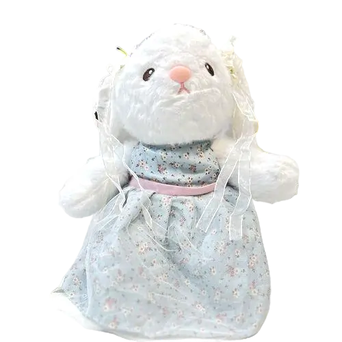 عروسک خرگوش گل به سر